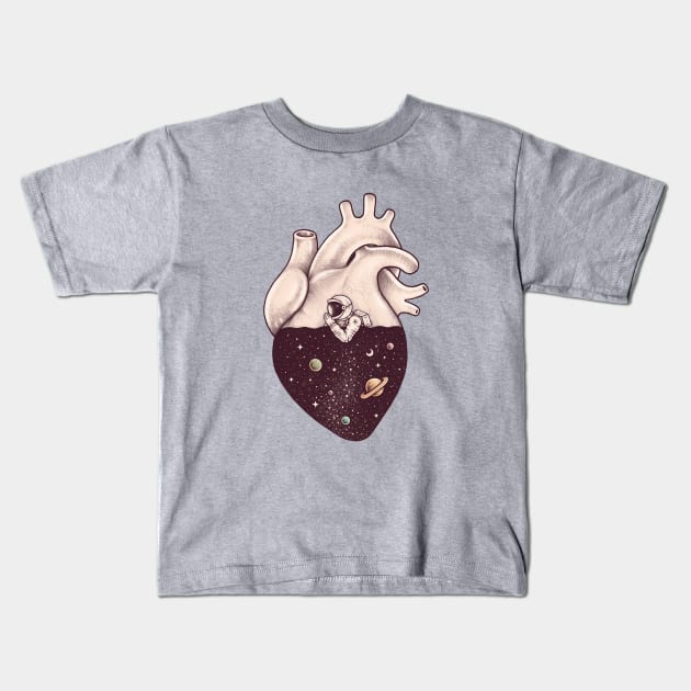 Heart full of stars Kids T-Shirt by enkeldika2